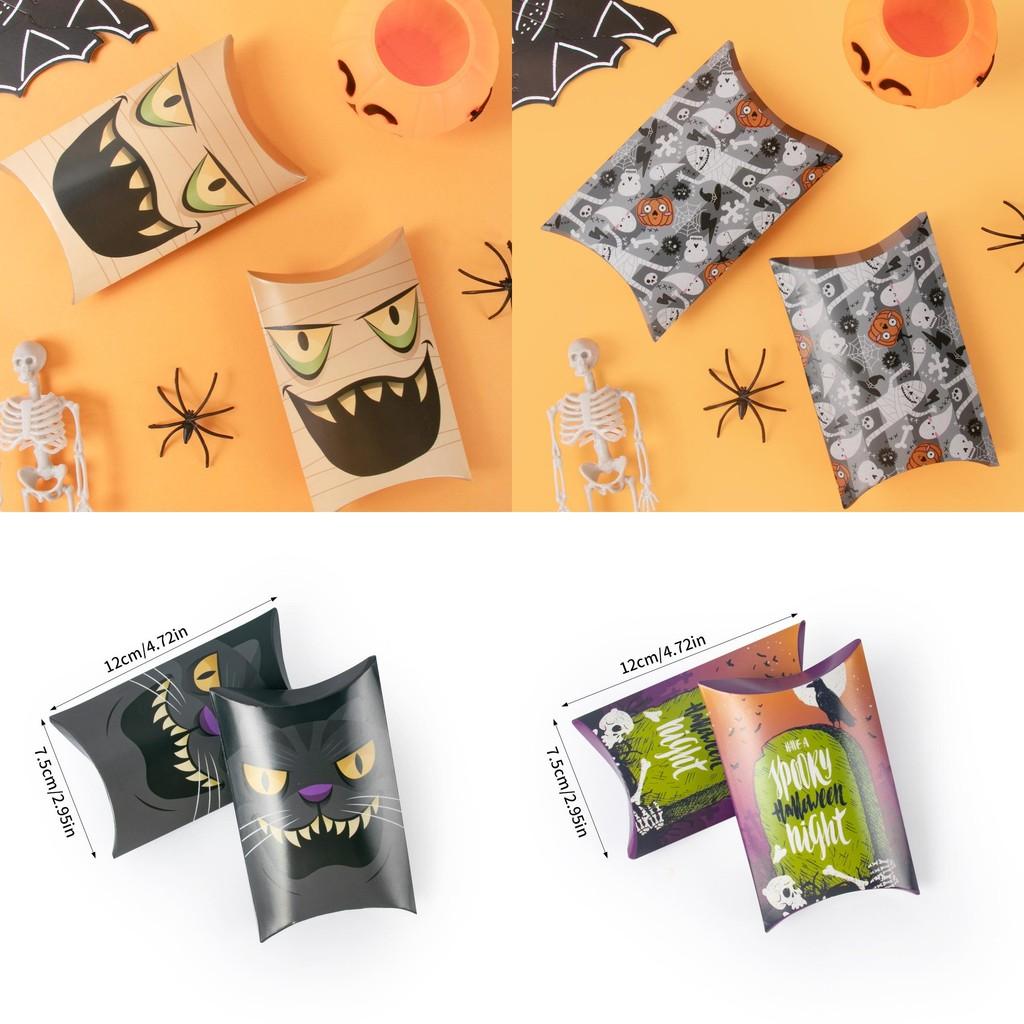 Halloween Party Paper Box With Fun Cartoon Style For Trick Or Treating Supplies