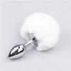 Unisex Metal Anal Plug with Plush Tail