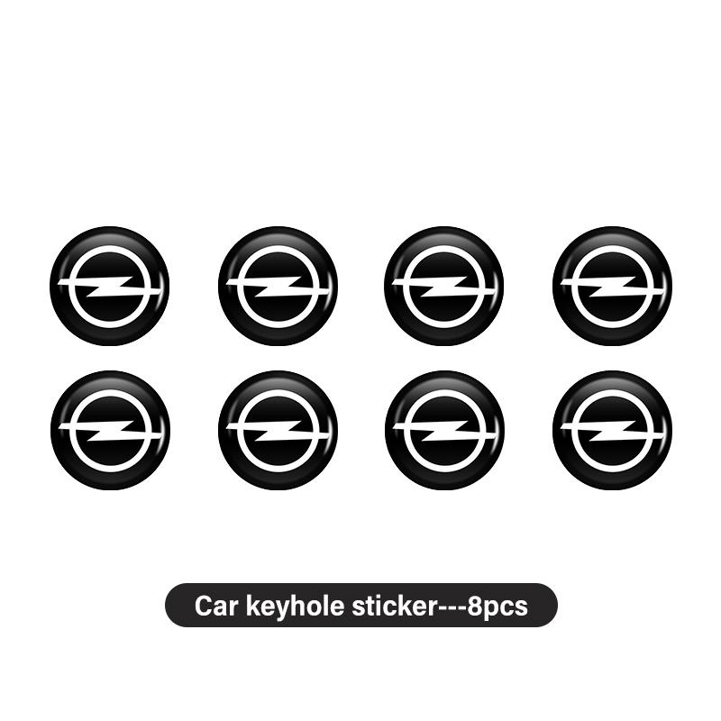 For Opel 8pcs Car Keyhole Sticker Anti Block Protective Cover Non Destructive Corsa Astra H G J Insignia Vectra Zafira Meriva MH8