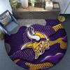 Minnesota Vikings2,Runder Teppich,Teppich für Wohnzimmer Schlafzimmer Sofa Spielzimmer Dekoration,Rutschfeste Bodenmatte
