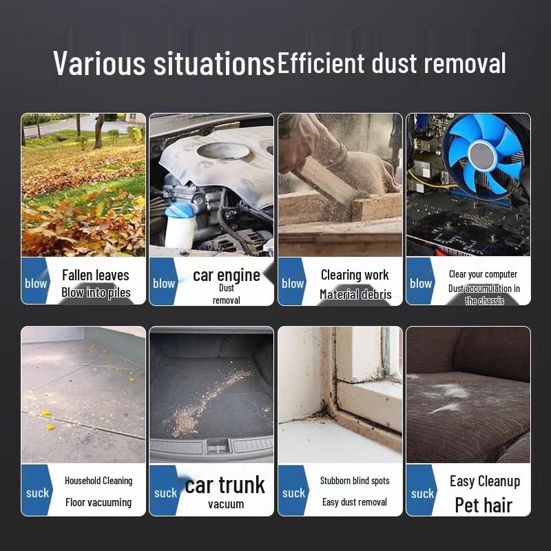 Cordless High-Power Dust Blower and Vacuum Cleaner