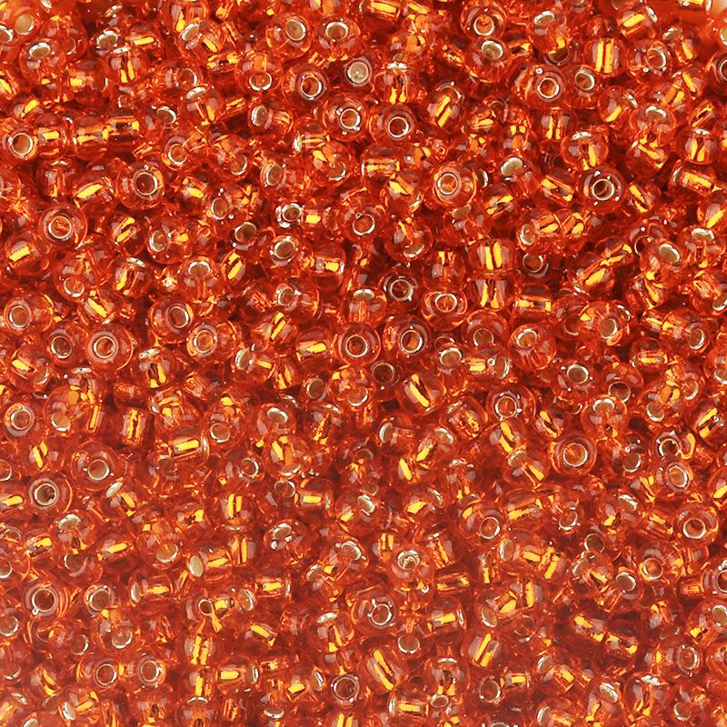 Forsølvede 3 mm glassfrøperler for DIY-smykker - Flere farger
