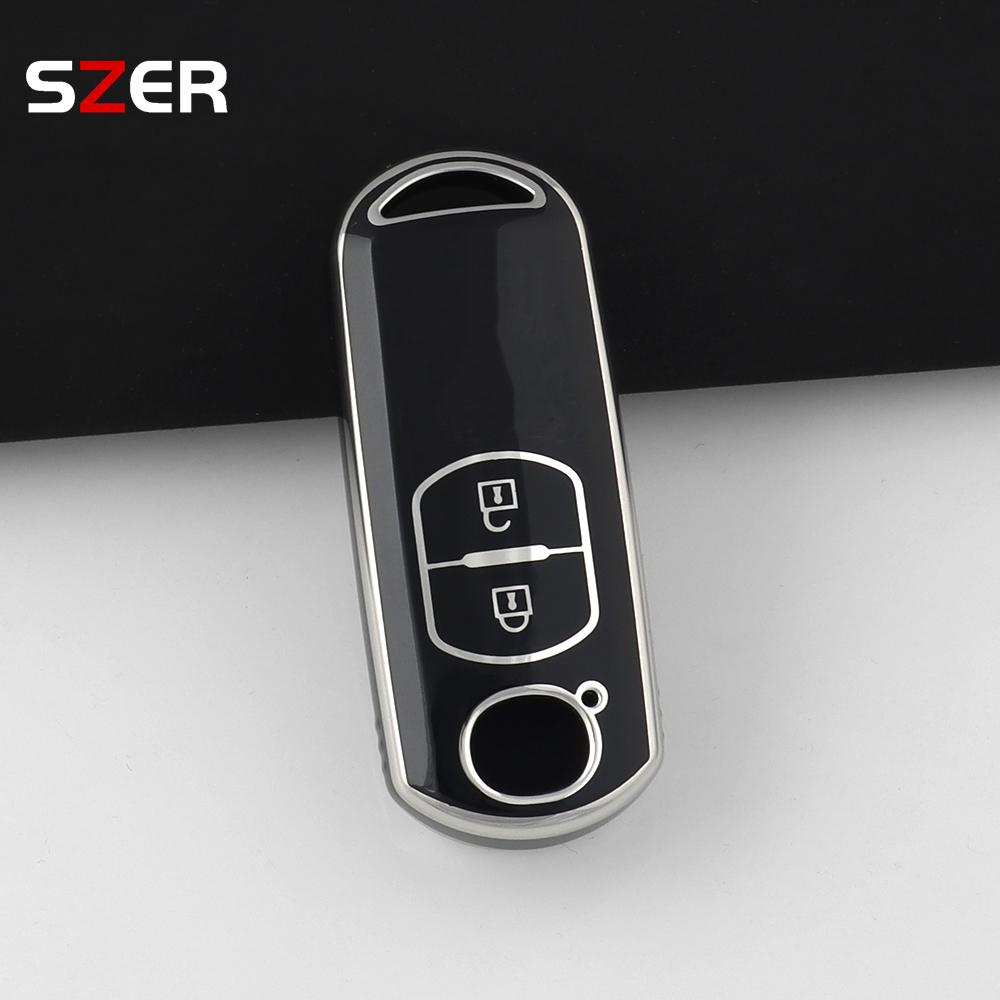 2 3 Buttons Tpu Car Key Case Cover For Mazda 2 3 5 6 Bl Bm Gj Atenza Axela Demio Cx-3 Cx3 Cx-5 Cx5 Cx7 Cx-9 Cx8 Fob Accessories