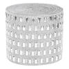 Plastic Imitation Diamonds Hollow Mesh Rhinestones Ribbon Wrap for Wedding Decor DIY Clothing