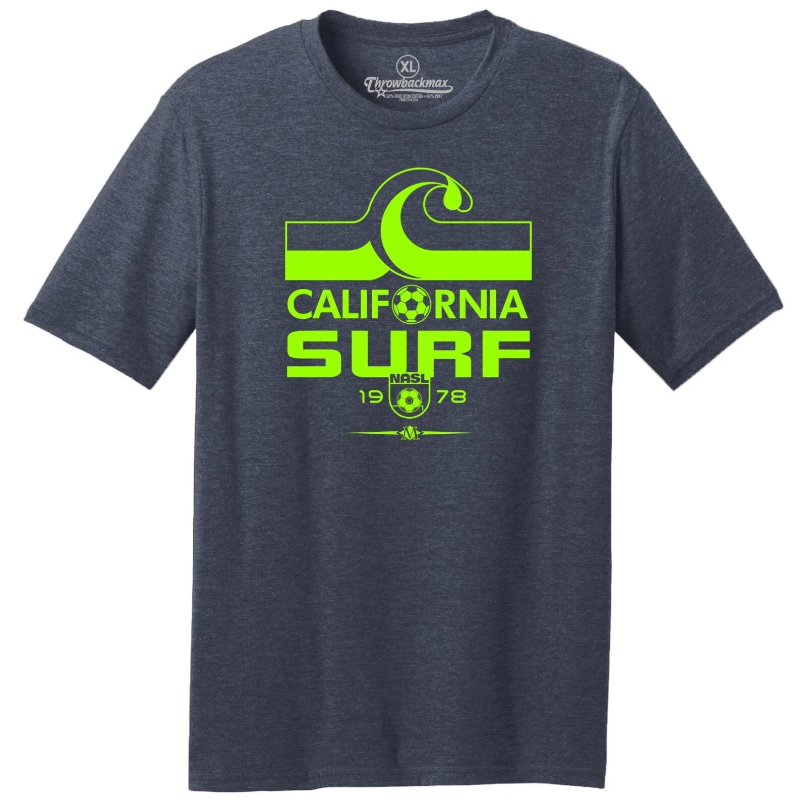 California Surf 1978 Logo NASL Soccer TRI-BLEND Tee Shirt S