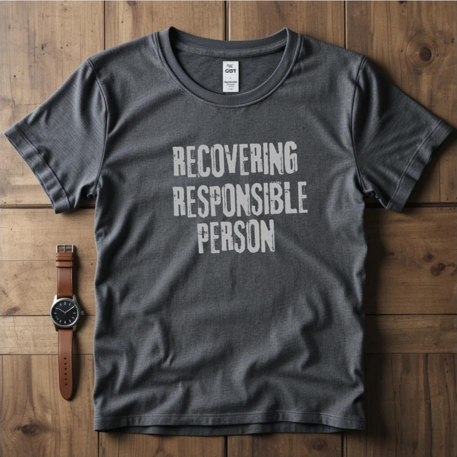 Recovering Responsible Person Shirt, Funny Burnout Humor Tee, Sarcastic Adulting Tshirt, Introvert Graphic Shirt XL