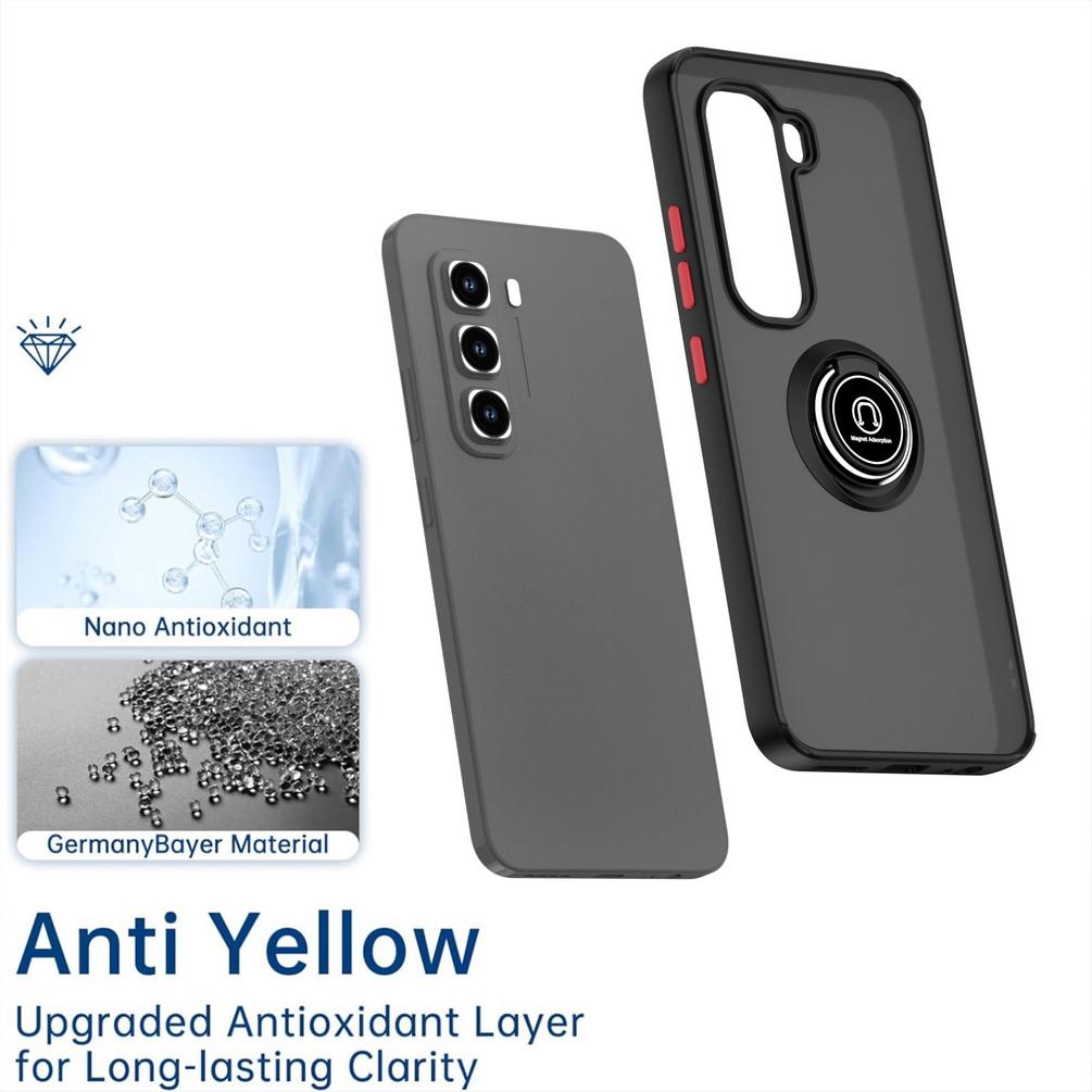 Rotatable Bracket Case for Infinix Hot 50 Pro Hot50 50i 40 Pro 40i 30 Play 30i Note 40 Pro + 30i Metal Ring Car Holder Cover