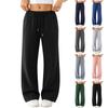 Women's Wide-leg Athletic Pants, Loose Straight-leg Casual Pants, Athletic Jogging Pants