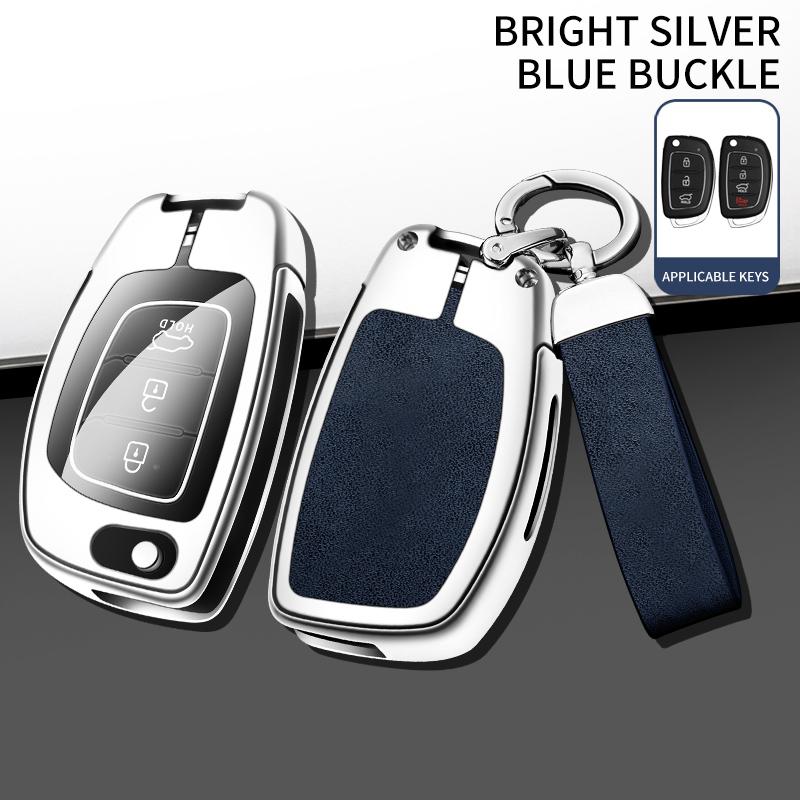 New Zinc Alloy Car Key Case Cover For Hyundai Ix25 Ix35 I10 I30 Solaris Tucson Sonata Santa Fe Sport Mistra Elantra Creta Verna