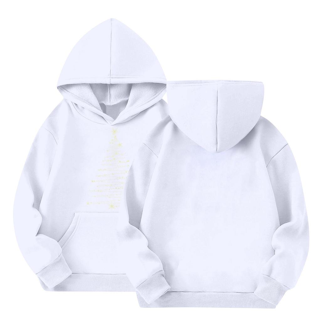 Children's Hoodies Loose Solid Color Hooded Sports Shirt Fashionable Sports Shirt