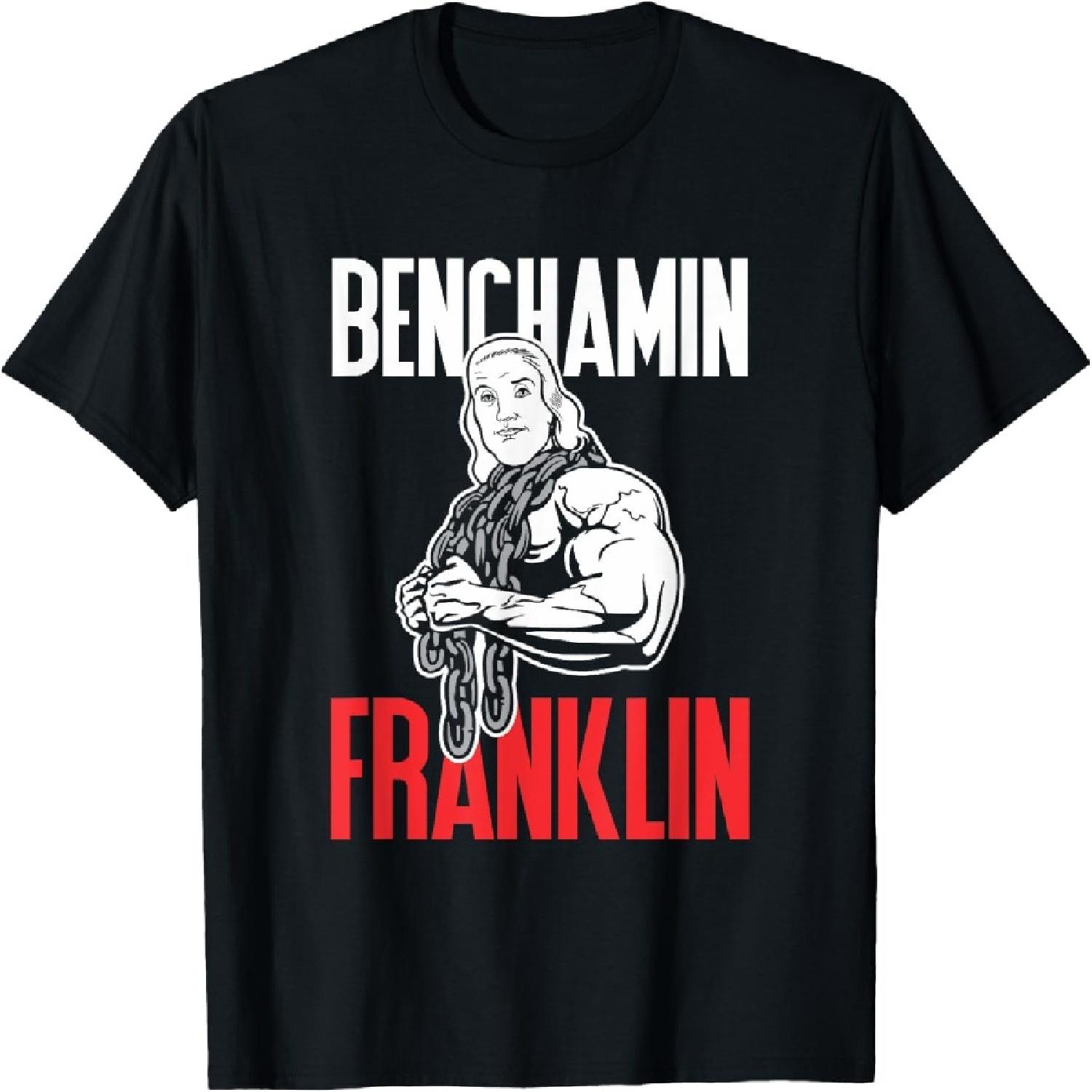 Футболка Бенджамина Франклина_ Смешная футболка для тренировок и поднятия тяжестей S