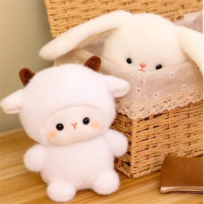Entzückende Flauschige Mini-Dekoration Niedliches Plüsch-Kuscheltier Stofftierfigur, Schreibtisch-Begleitpuppe