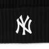 47 Hat Cap Cuff Knit New York Yankees Harbor Black X White 14858440 X White F (Forty Seven) (Black / / Men's)