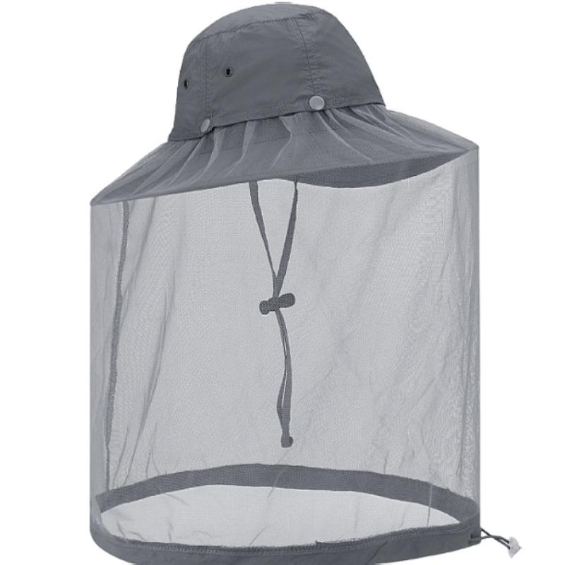 Mosquito and Insect Proof Beekeeping Mesh Fisherman Hat Foldable Bucket Hat UV Protection Summer Beach Sun Hat
