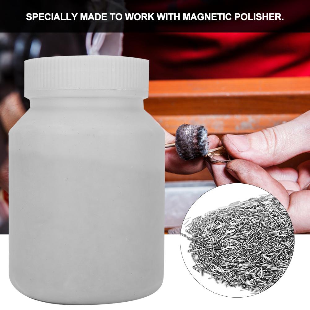 1000g 0.5mm Stainless Steel Polishing Pins Magnetic Polisher Tool for Jewelry Casting Finishing