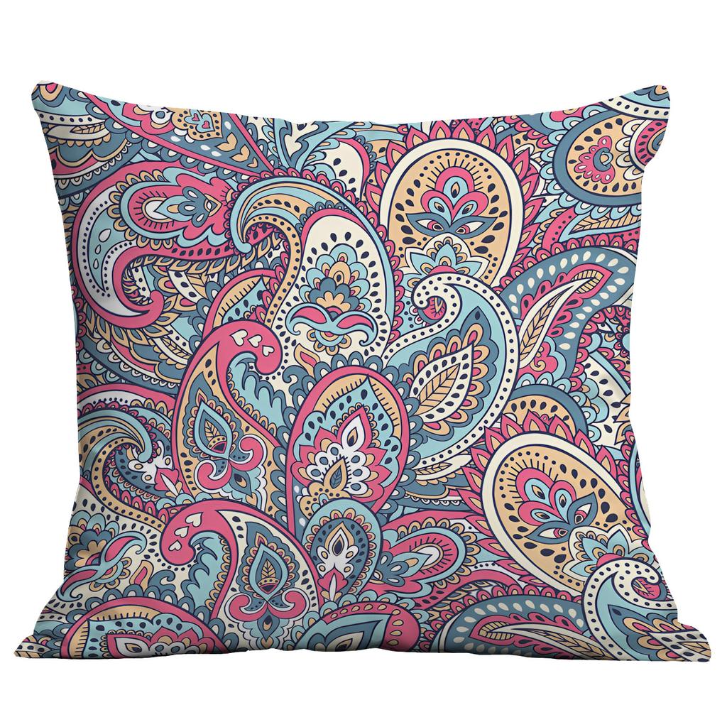 Bohemian Ethnic Style Pillow Cover Living Room Sofa Cushion Hotel Teahouse Pillow Cushion Cover Premium Durable