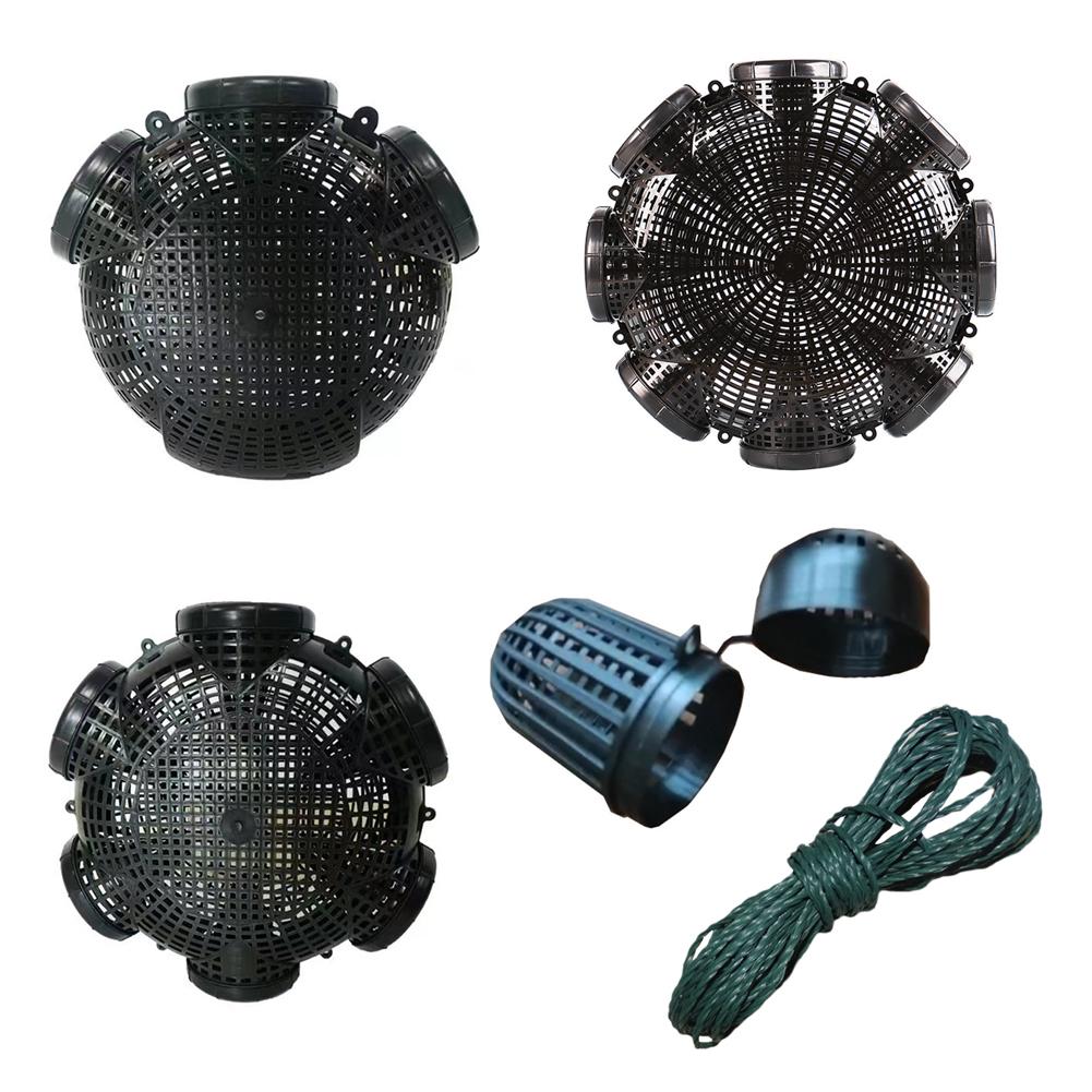 Upgraded 3/6/8holes Fishing Trap Yellow White Shark Specialized Cage Mudfish Shrimp Cage Upside-down Fishing Basket Plastic