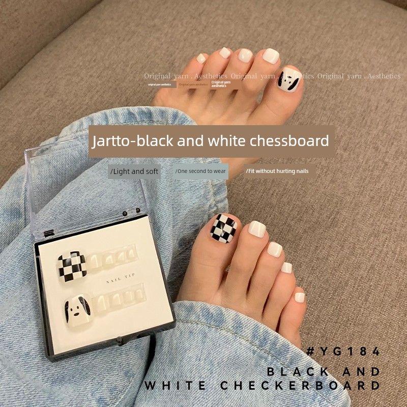 

Wear Armor Fancy Small White Summer Patch YG184-Toe Wear Armor-Black and White Plaid