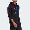 adidas Originals Men's Black Gradient Trefoil Print Hoodie HC7112