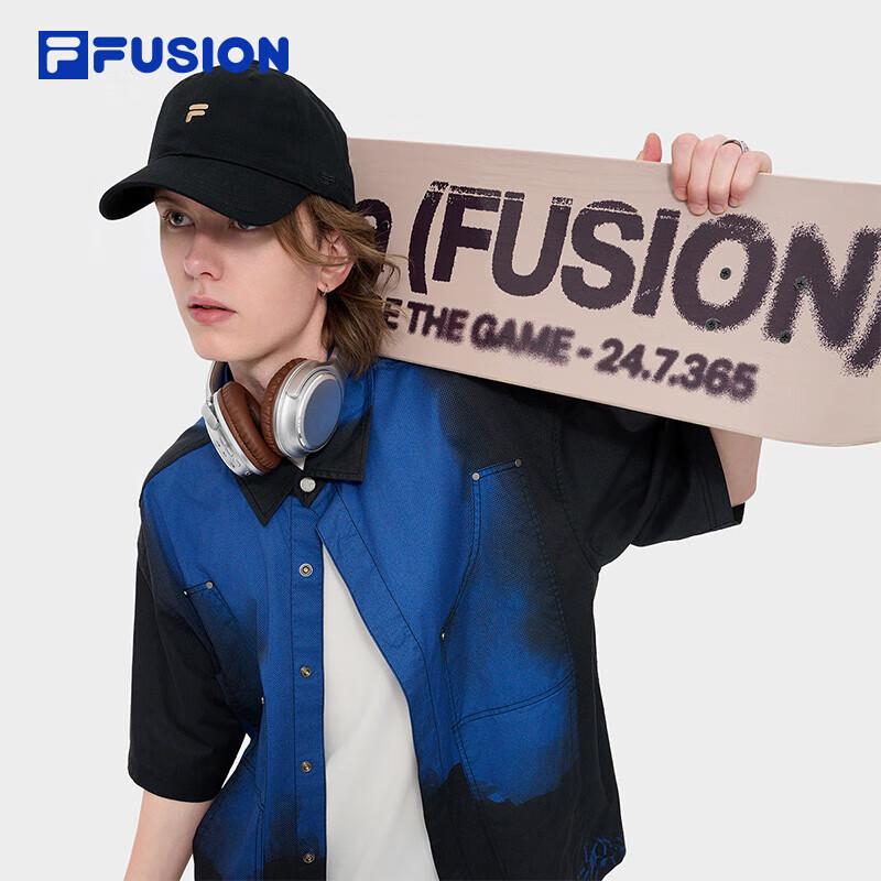 FILA FUSION Men's Summer Breathable Loose Fit Woven T-Shirt