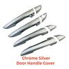Chrome Retrofit Car Accessory Door Handle Covers Trim Paste Style For Hyundai Sonata 8 2015 2016 2017 2018  Paste style