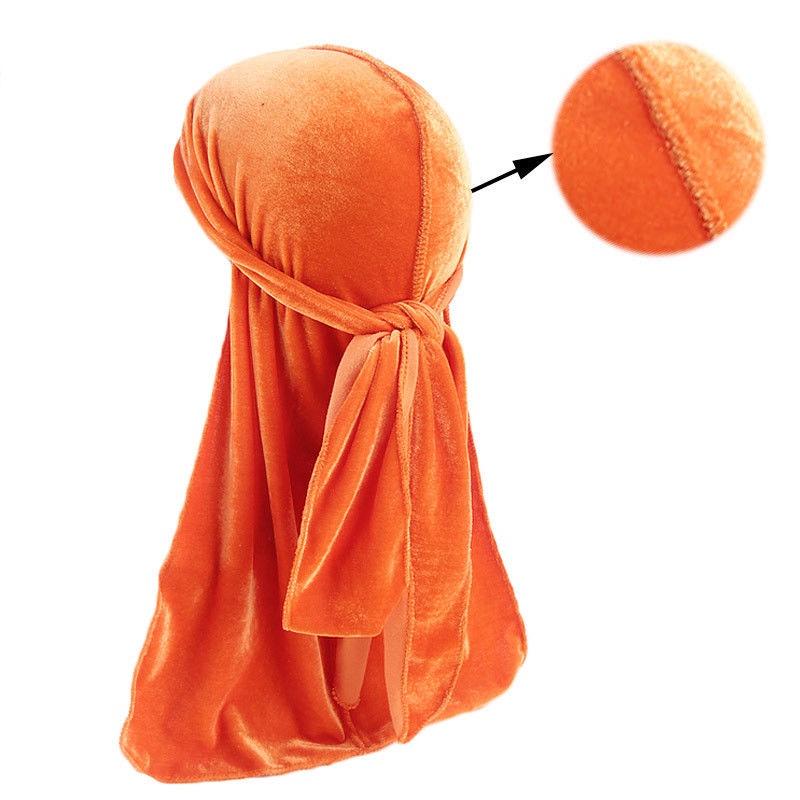 Men Unisex Women Velvet Breathable Bandana Hat Turban Caps Doo Headwear Durag