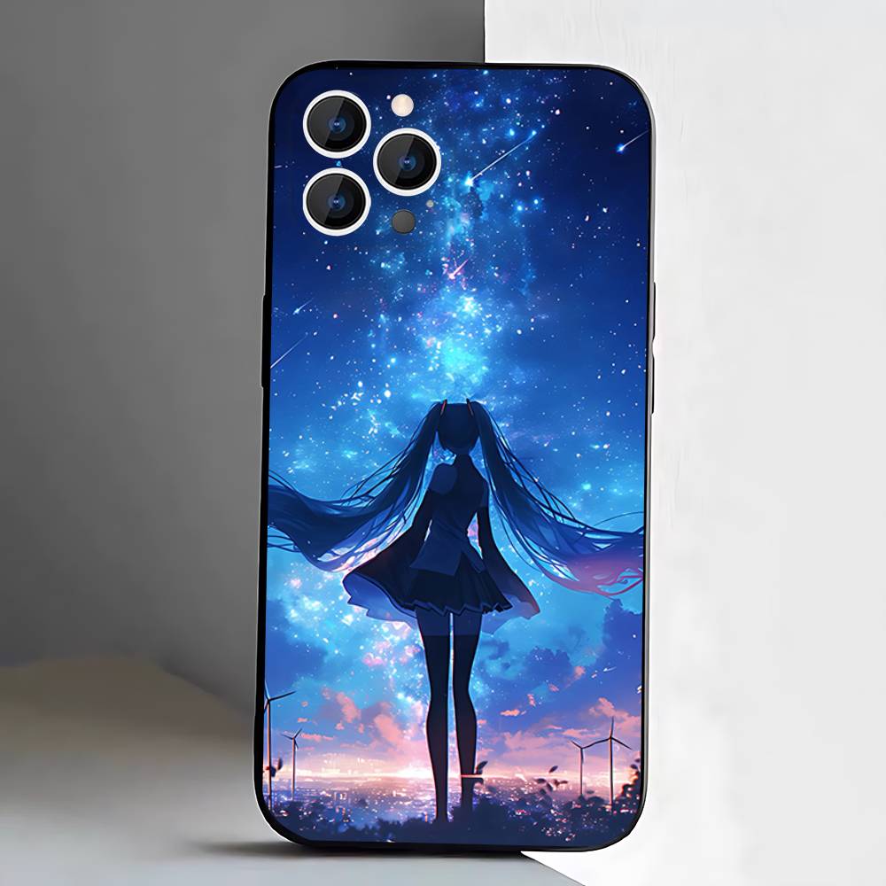 Anime M-MIKU For iPhone 12,16,13,14,15,17,11,Pro,Max,Plus,E,Air,Mini TPU Soft to Skin-friendly phone case