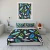 Multiple Sizes Colorful Leaf Pattern Print Bedding Set 1 Duvet Cover 2 Pillowcases For Adult And Children Luxury Gift Full Size