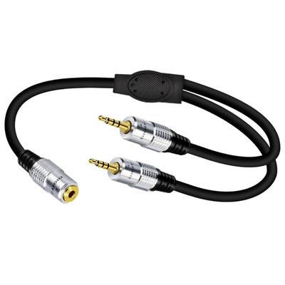 3,5mm Splitter Y-Adapterkabel Schnelle Signalübertragung Für Telefon Tablet PC Audioverstärker Subwoofer