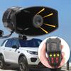 Car Horn Speakers Loud 12V 100W Car Warning Alarm Police Siren Air Horn Megaphone Tone Mic PA System Emergency Amplifier Hooter