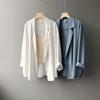 Spring Autumn Fashion Solid Casual Sunscreen Shirts Women Blouse Loose Chiffon Thin Shirt Blazer Oversize