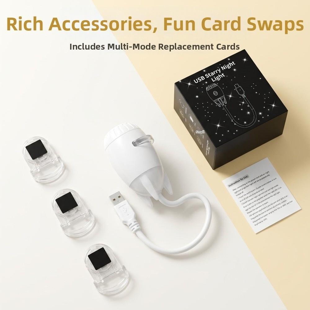 Adjustable Brightness Starry Sky Projection Night Light Car Roof Lights