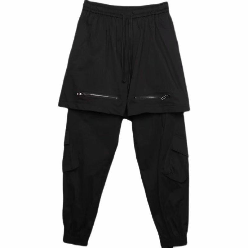 Buy Black Goth Punk Pants Men Joggers Punk Rave Gothic