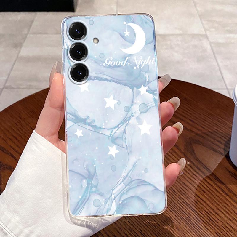 For Samsung Galaxy S25 FE S25 Edge S25 Slim S25+ Cases Clear Soft TPU Back Cover For Samsung S25 Plus Cute Rabbit Cat Phone Case