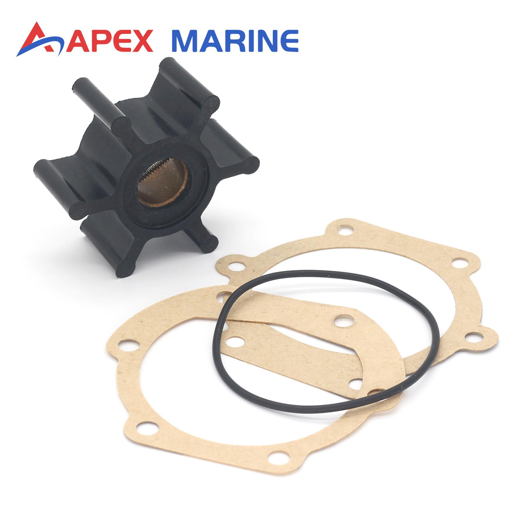 Fits Volvo Penta AQ130A AQ130B AQ130C AQ130D AQ165A AQ170A AQ170B AQ170C AQD21A Marine Gas Engine Water Pump Impeller Repair Kit 21951344 09-1026B