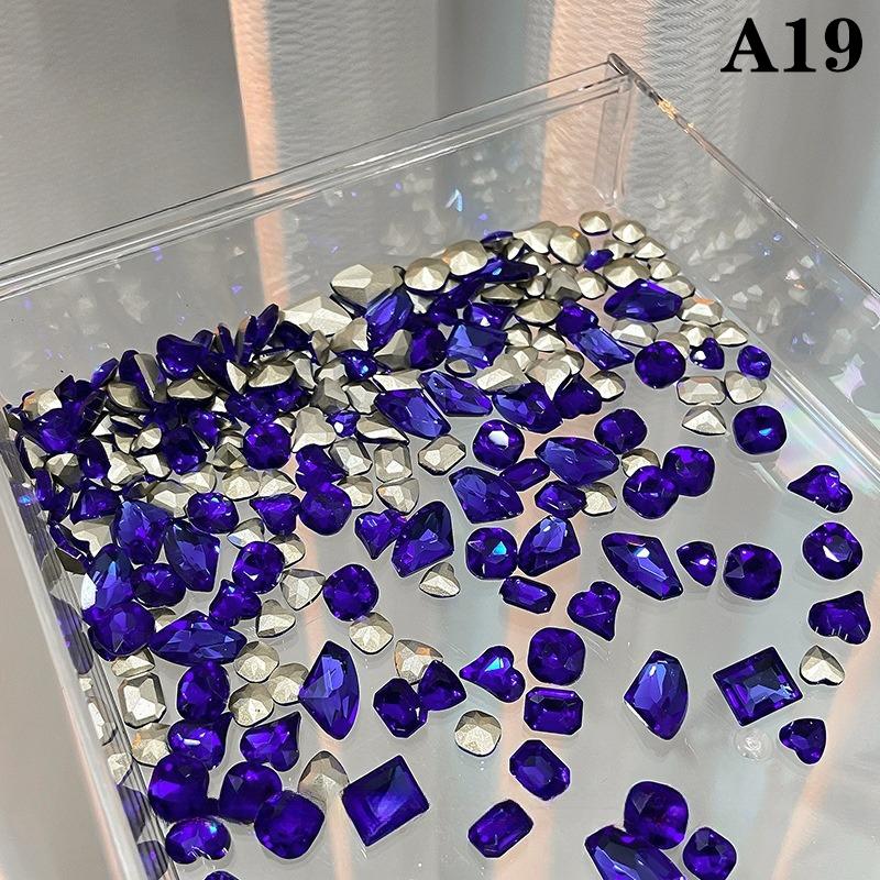 20 Buc. Mărimi Mixte Formă Diferită Unghii Cristale de Sticlă 3D Diamante Dragostea Distorsionează Inimă Farmece Super Strălucitoare Pietre Prețioase D