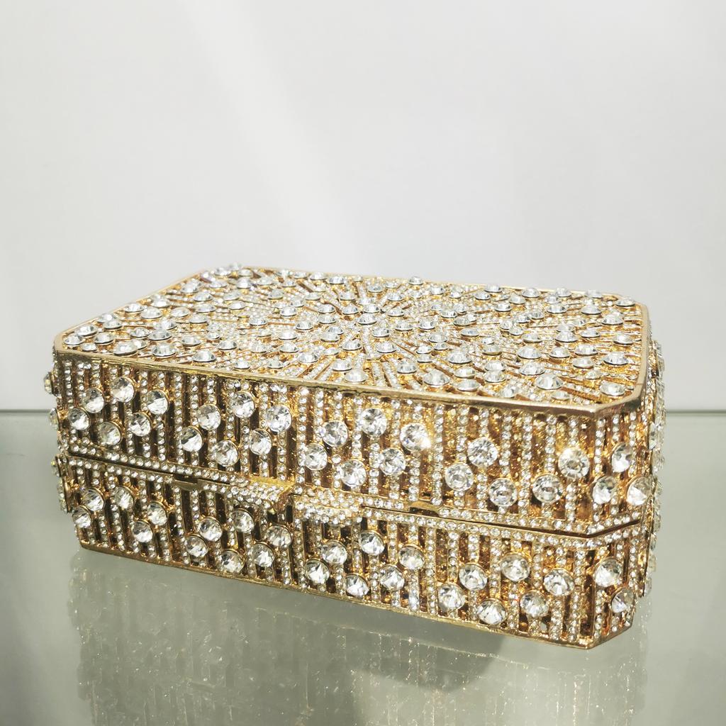 Silber/Weiß Strass Abendtaschen Diamant Hochzeit Brauttaschen Damen Handy Kette Kristall Handtaschen Neuankunft Taschen