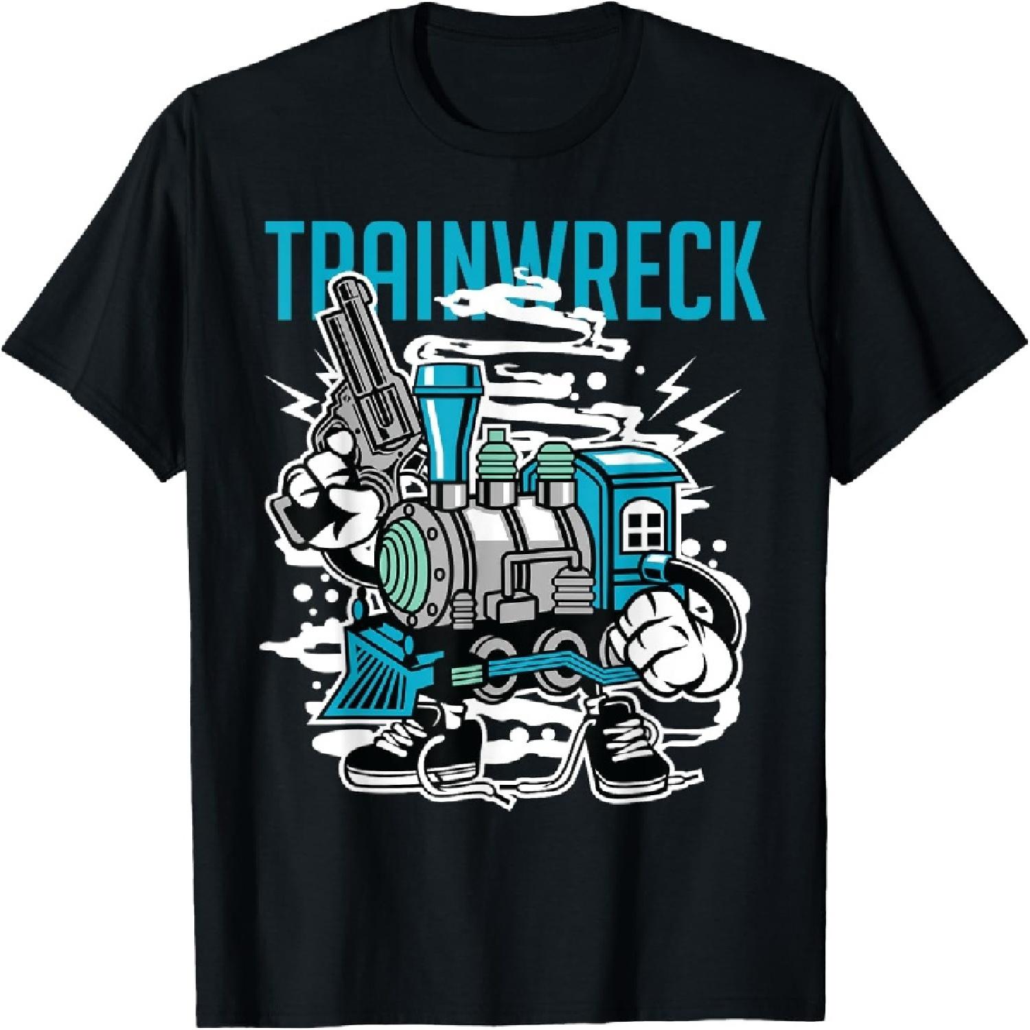 Weed Strain Cartoon Characters, Trainwreck T-Shirt T-Shirt S