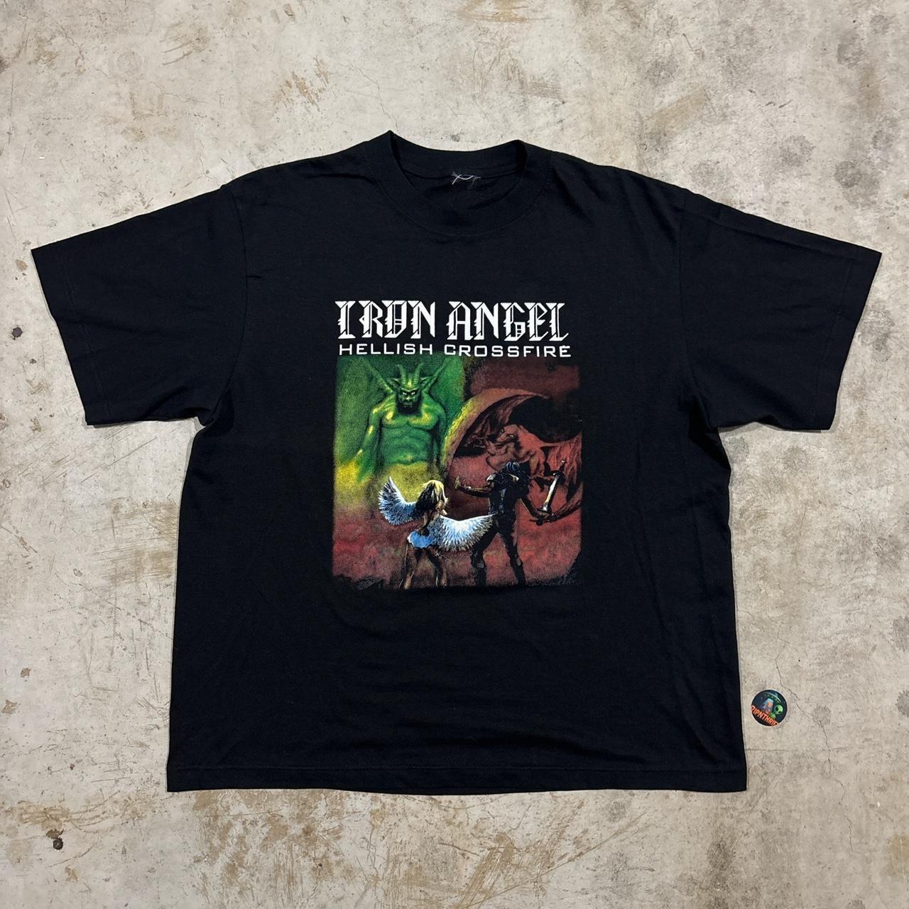 Y2K 00’s Iron Angel Hellish Crossfire band tee Size L Unisex T-Shirt XXL