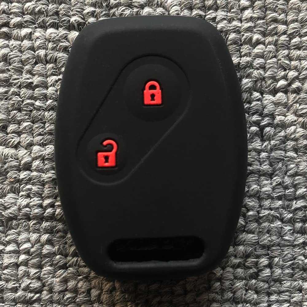 [Kinotaka] Honda Dedicated Keyless Key Silicone Cover 2 Button Fit Odyssey, CR-V, Stream, Civic, Etc. Dedicated Key Case (Black)