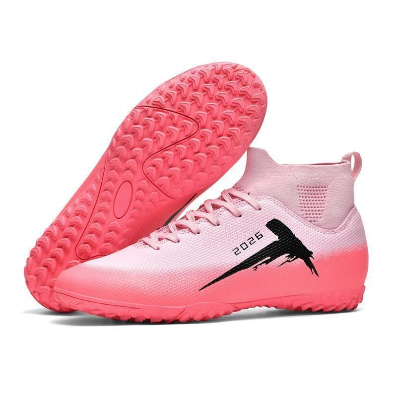 New high-top football shoes men and women youth training long nails TF broken nails artificial turf sports football shoes