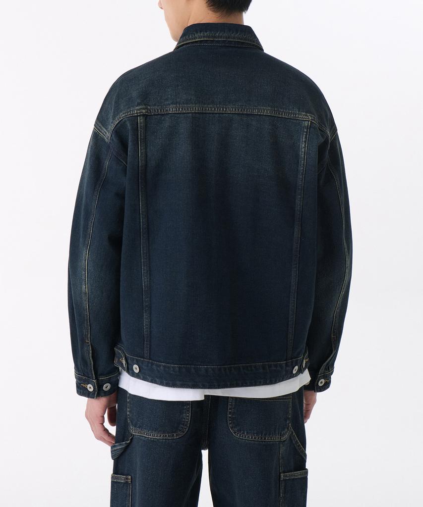 Musinsa Standard Oversized Denim Trucker Jacket [Dark Blue]
