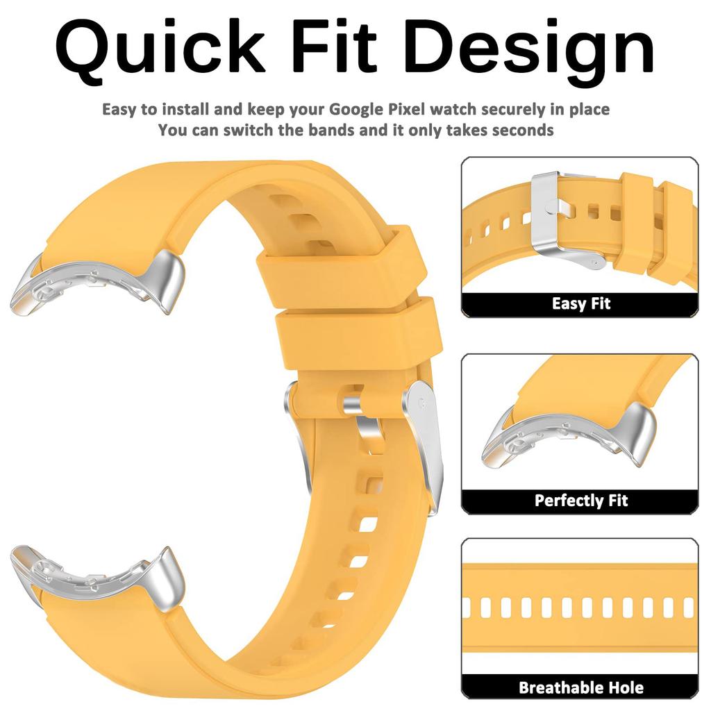Silicone Strap For Google Pixel Watch 2 band Waterproof Replacement belt wristband Sport bracelet correa for Pixel Watch bands