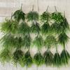 2pcs Plastic Simulation New Een Plant Leaves Bundle Rosemary Ass Beautify Oakle Decorative Placement for Restaurant Flower Box