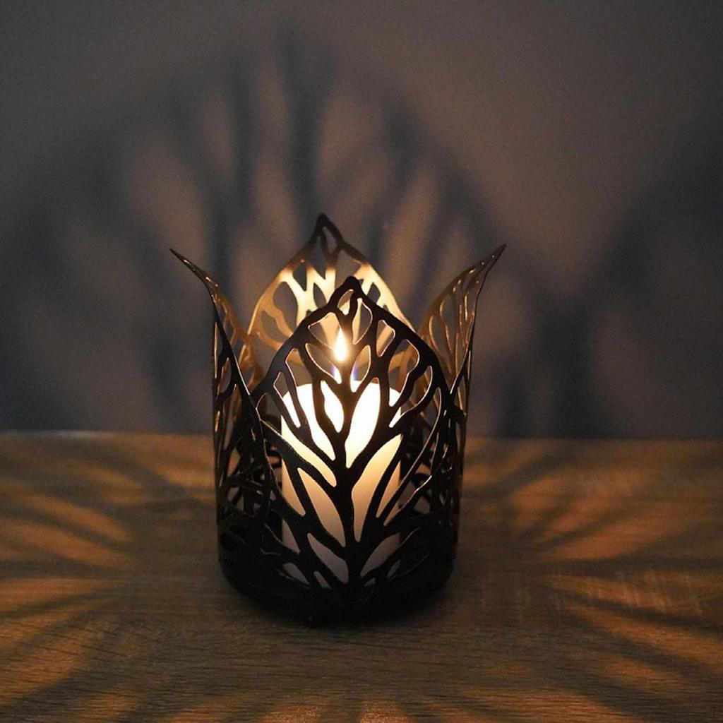 Candle Holder Decor Shaped Vintage Geometric Decorative Gift Candles Stand for Table Parties