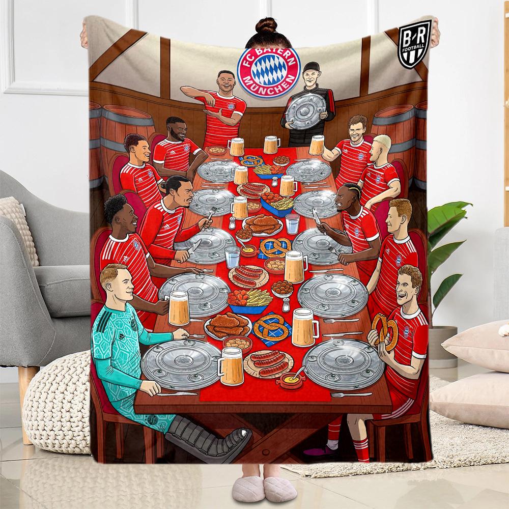 Bayern Munich Blanket Durable Comfort Perfect for Bed Sofa Office for All Seasons Warmthful Decor Perfect Gift for Relatives and Friends