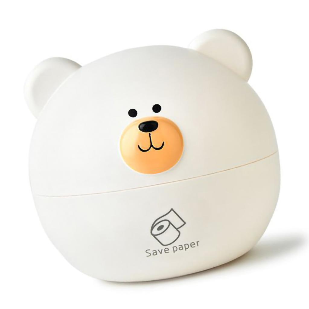 Tissue Holder PP Nordic Bear Shape Multifunctional Tissue Box Home Decoration for Desktop Table