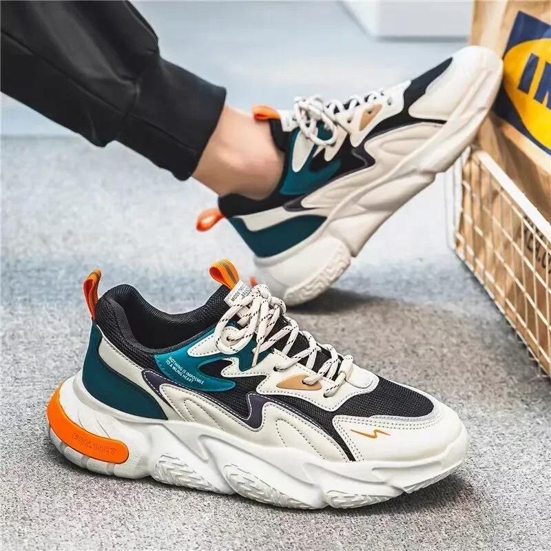 Luxury Mens Sneakers Branded Men's Casual Sneakers New Quality Shoes for Men Outdoor Fashion Platform Shoes Tenis Masculino
