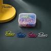 Mixed Style Binder Clips 20PCS Cute Shaped Paper Clips, Bone/Duck/Dog/Cat Shape, Decorative Document Organizers for Filing Metal Fasteners Office And