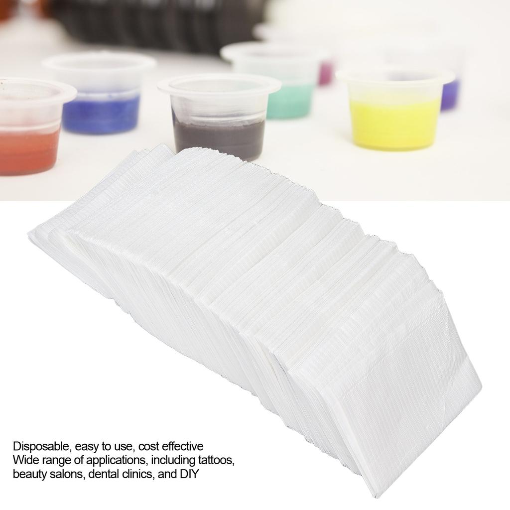 125 Pcs/Package Disposable Tattoo Cleaning Wipes Waterproof Medical Nail Polish Tablecloth Dental Piercing Bibs Waterproof SheetsWhite